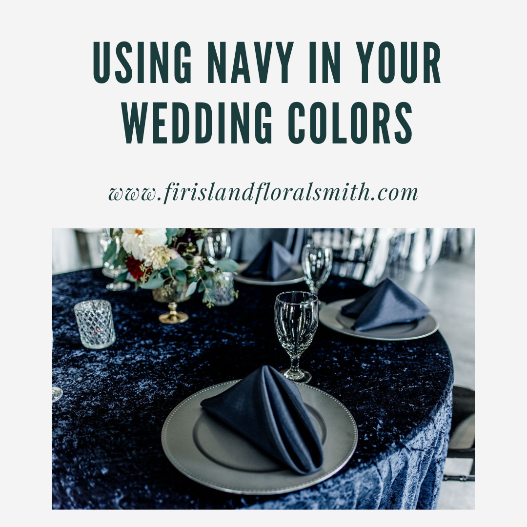 navy wedding colors